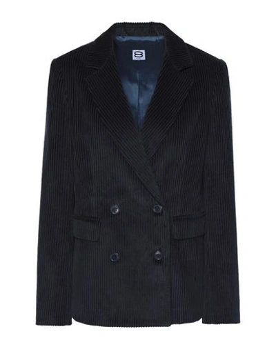 Shop 8 By Yoox Suit Jackets In Dark Blue