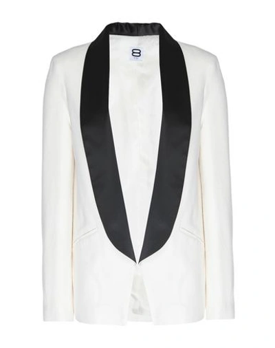Shop 8 By Yoox Sartorial Jacket In White