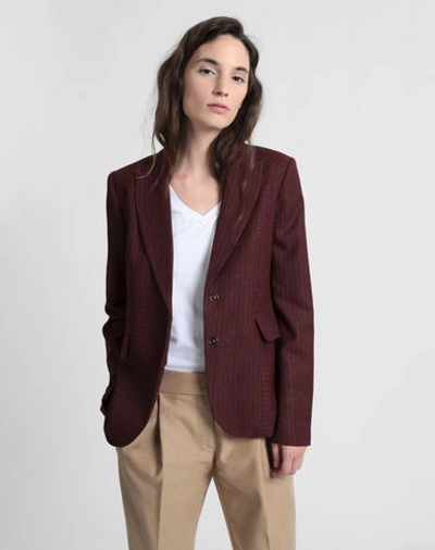 Shop 8 By Yoox Suit Jackets In Brick Red