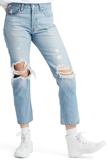 levi's 501 high rise straight leg