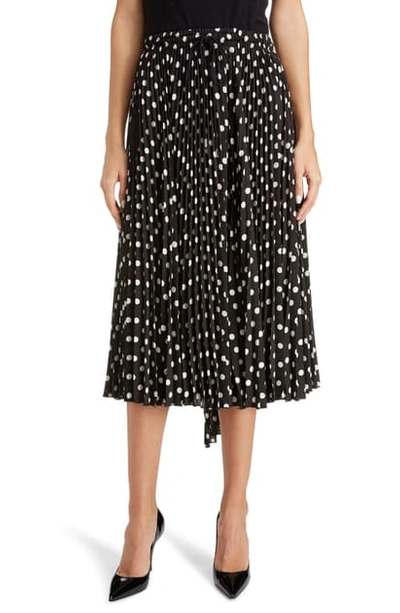 Shop Marc Jacobs The Pleated Skirt In Black/ White