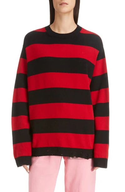 Shop Marc Jacobs The Grunge Sweater In Red