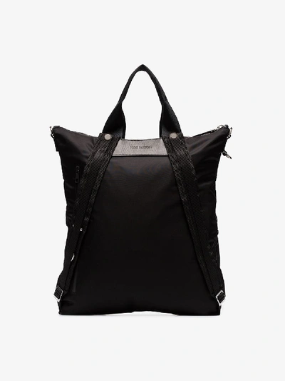 Shop Neil Barrett Black Thunderbolt Tote Bag