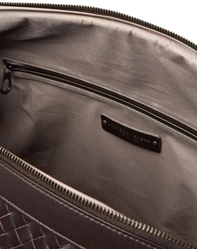 Shop Bottega Veneta Travel & Duffel Bag In Dark Brown