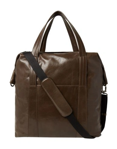 Shop Maison Margiela Handbag In Dark Brown
