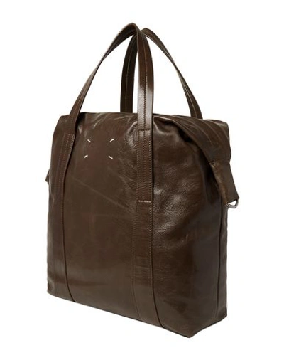 Shop Maison Margiela Handbag In Dark Brown
