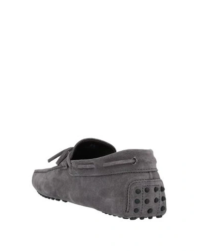 Shop Tod's Loafers In Light Grey