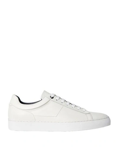 Hugo Boss Mirage Leather Sneakers In White Leather | ModeSens