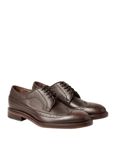 Shop Paul Smith Laced Shoes In Dark Brown