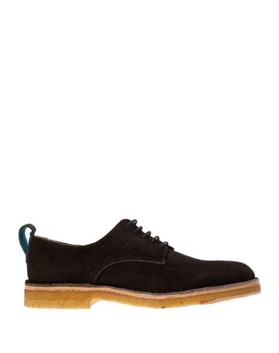 Shop Ps By Paul Smith Laced Shoes In Dark Brown