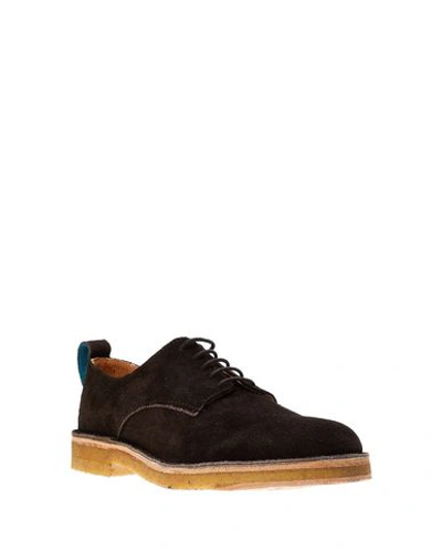 Shop Ps By Paul Smith Laced Shoes In Dark Brown