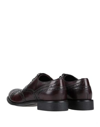 Shop Dolce & Gabbana Laced Shoes In Deep Purple