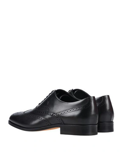 Shop Tod's Man Lace-up Shoes Black Size 7 Soft Leather