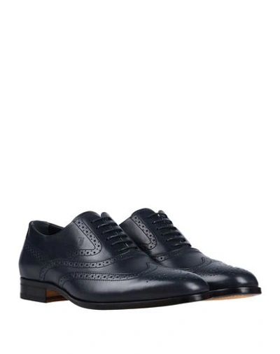 Tod's Lace-up Shoes In Blue