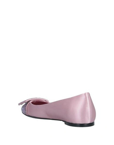 Roger Vivier Ballet Flats In Light Pink