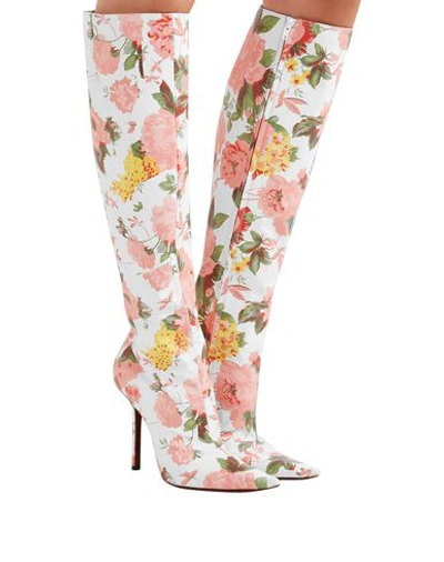 Shop Vetements Knee Boots In Pink