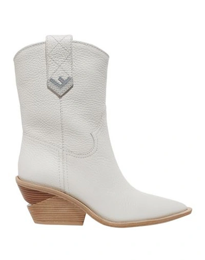 Shop Fendi Ankle Boot In White