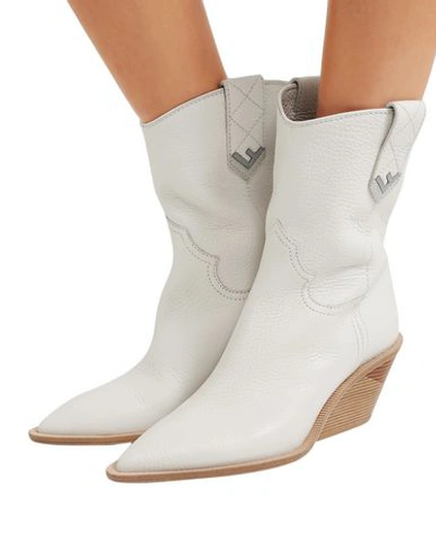 Shop Fendi Ankle Boot In White