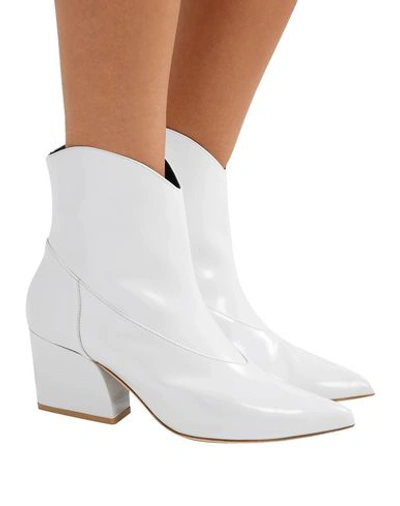 Shop Tibi Ankle Boots In White
