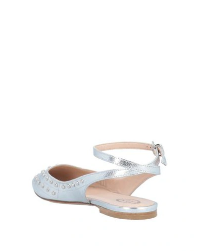 Tod's Ballet Flats In Silver