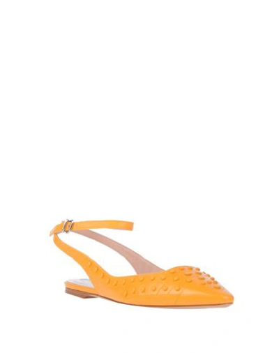Tod's Ballet Flats In Yellow