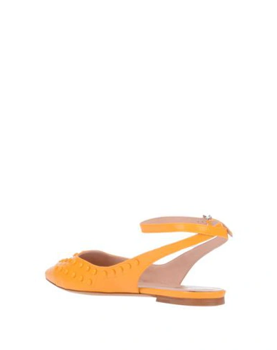 Tod's Ballet Flats In Yellow