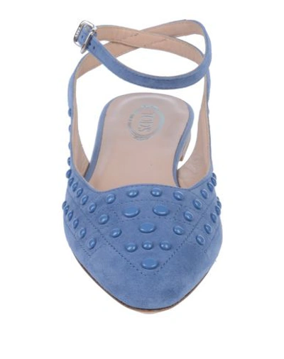 Tod's Ballet Flats In Blue