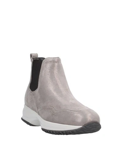 Hogan Ankle Boots In Grey