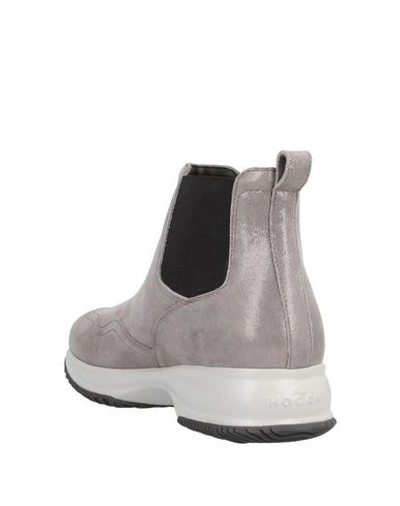 Hogan Ankle Boots In Grey