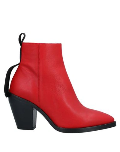 Shop Chio Ankle Boot In Red
