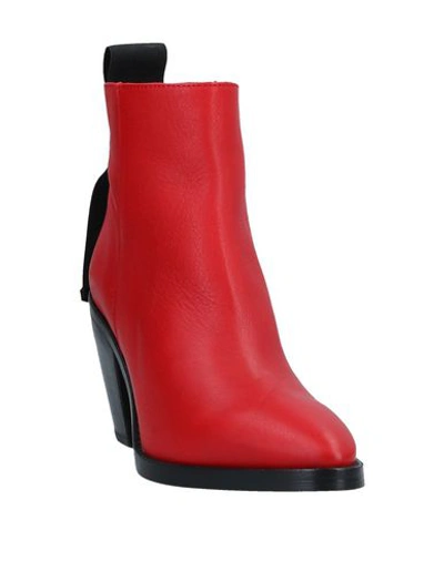 Shop Chio Ankle Boot In Red