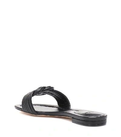 Shop Alexandre Birman Sue Leather Sandals In Black