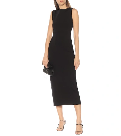 Shop The Row Erin Scuba Maxi Dress In Black