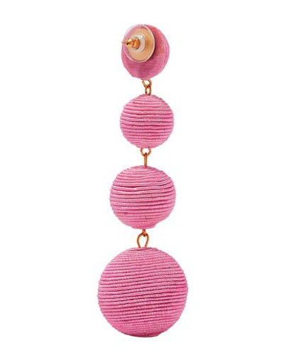 Shop Kenneth Jay Lane Earrings In Pink