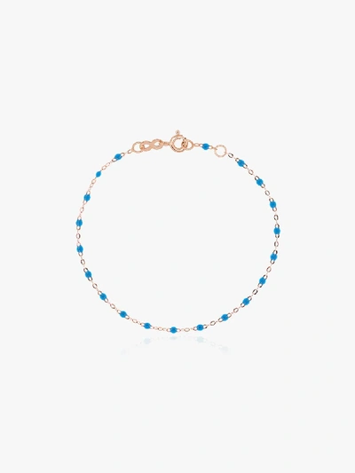 Shop Gigi Clozeau 18k Rose Gold Classic Bead Bracelet In R04 - Blue Rose Gold