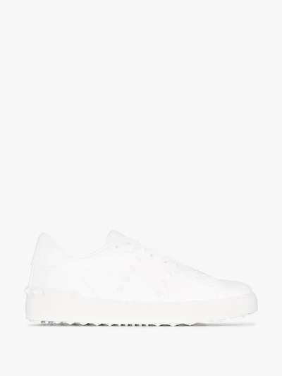 Shop Valentino 'rockstud Untitled' Sneakers In White