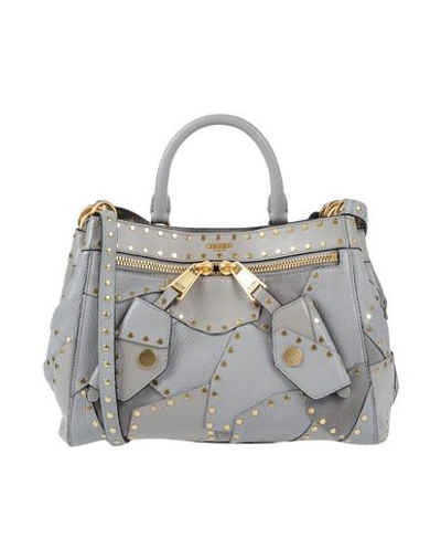 Shop Moschino Handbags In Grey