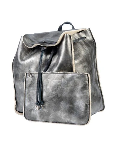 Shop Roberta Gandolfi Backpack & Fanny Pack In Silver
