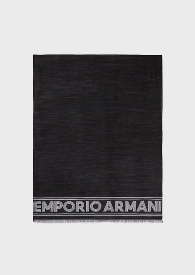 Shop Emporio Armani Stoles - Item 46659635 In Black