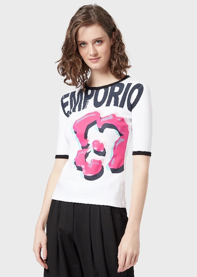 Shop Emporio Armani T-shirts - Item 12364002 In White