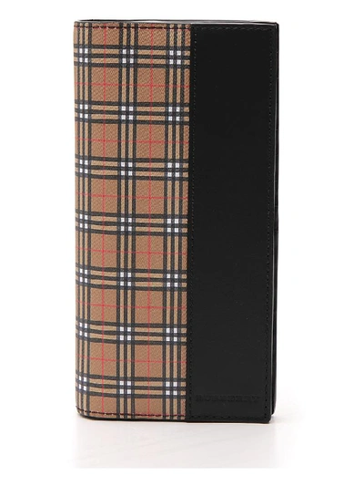 Shop Burberry Vintage Check Continental Wallet In Multi