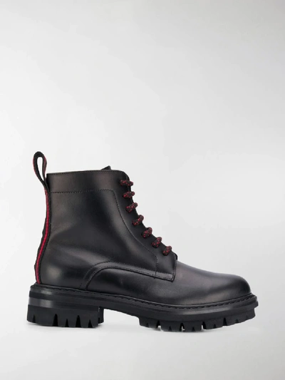 Shop Dsquared2 Combat Boots In Black