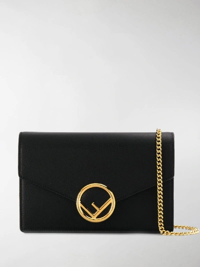 Shop Fendi Envelope Crossbody Bag In Black