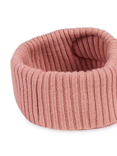 Shop Gucci Logo Knitted Visor In Pink