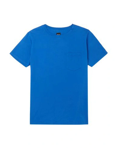 Shop Albam T-shirts In Blue