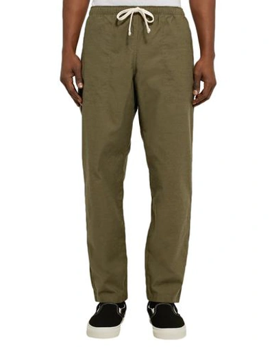 Shop Battenwear Casual Pants In Military Green