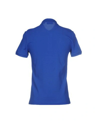 Shop Lacoste Man Polo Shirt Bright Blue Size 8 Cotton