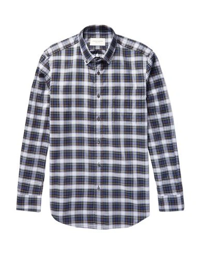 Shop Public School Checked Shirt In Dark Blue