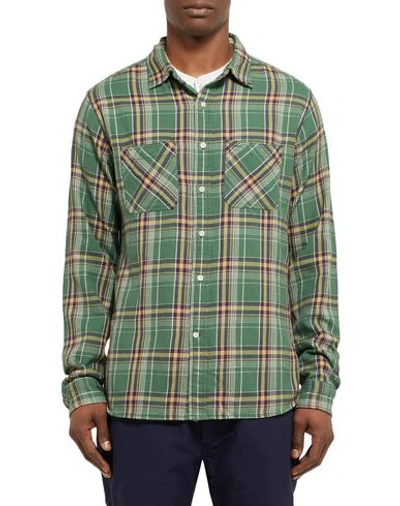 Shop Alex Mill Checked Shirt In Green