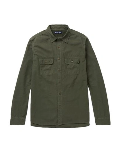 Shop Alex Mill Solid Color Shirt In Military Green